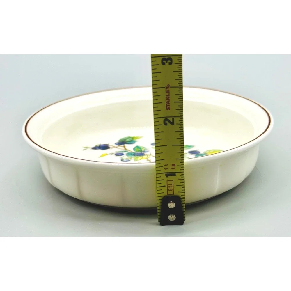 Villeroy Boch Botanica Tart Dish Vaccinium Myrtillus Hippophae Rhamnoides Lot 2